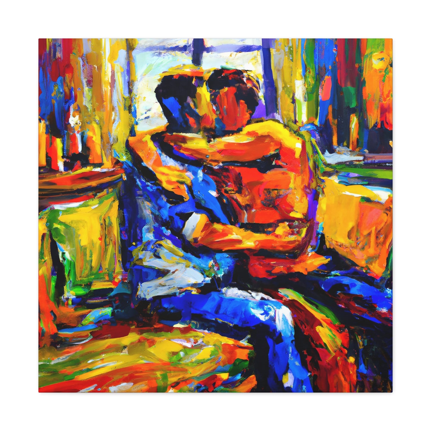 Troy - Gay Love Canvas Art