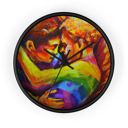 Wolfe - Gay Love Wall Clock